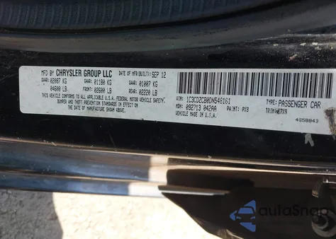 2013 Dodge Avenger Sxt from USA, damaged, VIN 1C3CDZCB0DN548161